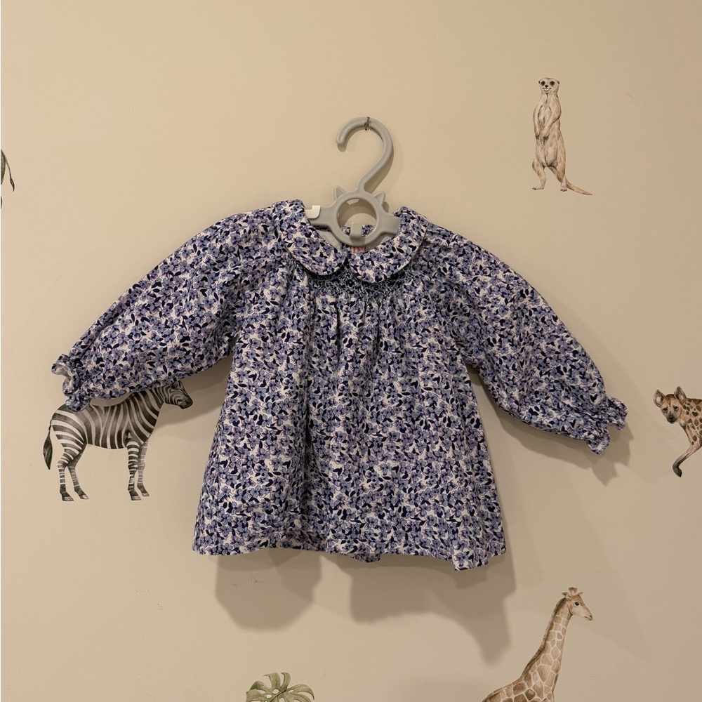 Floral Kids Matching Set - Blue